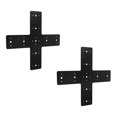 thumbnail image 1 of 2 Pcs Plaque de Réparation, Plaque de Renforcement Enduite Robuste pour Encadrer les Pergolas, Connexions en X-Truss, 1 of 4