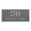 Whitehall Product Hartford 2-Line Wall Plaque in Pewter Silver