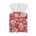 thumbnail image 2 of POLERO Leather Tissue Box Cover Cartoon Santa, Modern Square Tissue Box Holder for Creative Decorative, Ideal for Bathrooms/Office/Car/Nightstand/Dining Table, 5.1"X5.1"X5.5", 2 of 7