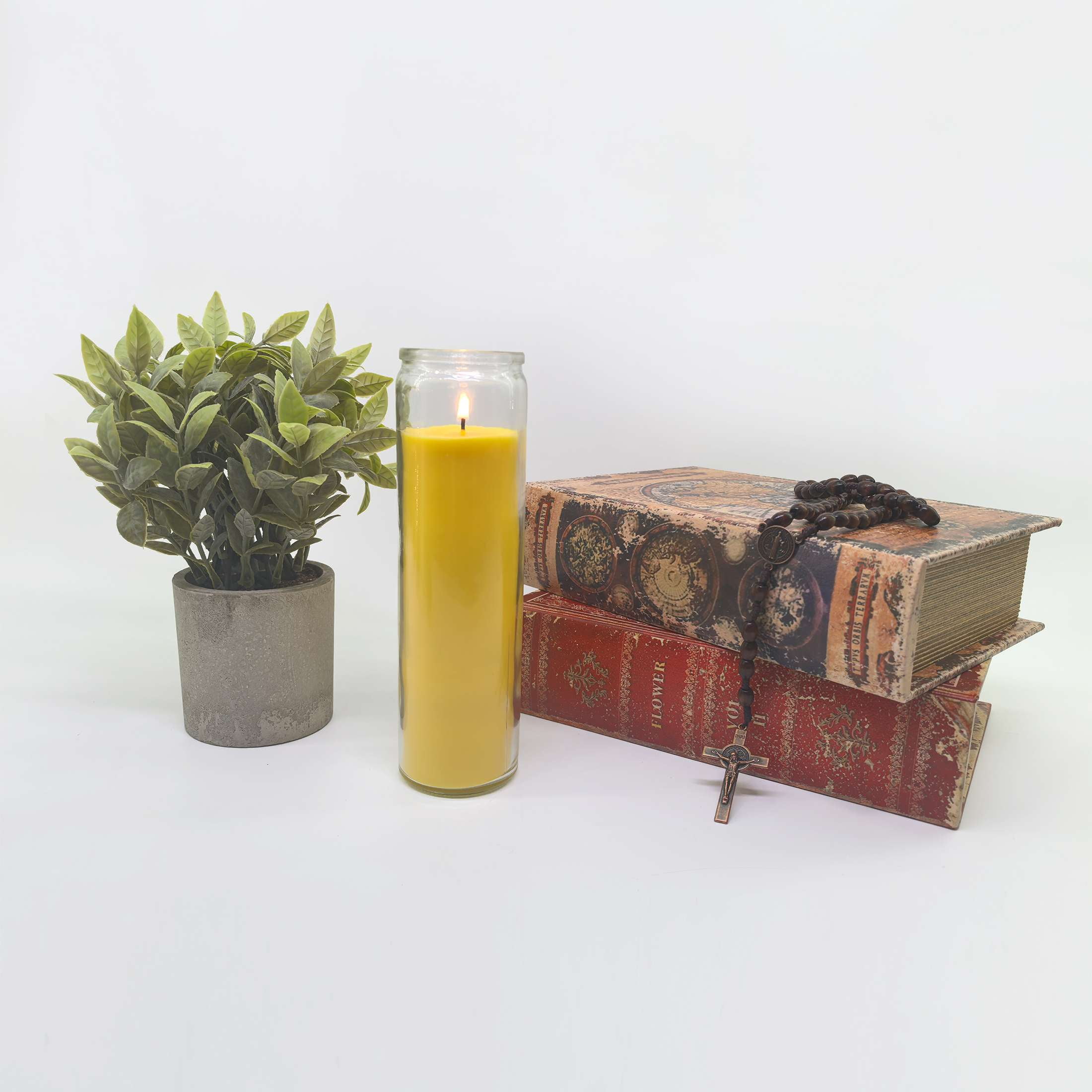 Unscented Jar Candle, Yellow