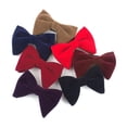 thumbnail image 1 of Ruiboury Nœud Papillon en Velours Mode Grand Application pour Hommes Plusieurs Couleurs Disponibles Rouge, 1 of 6