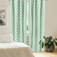 thumbnail image 2 of Ambesonne Victorian Curtains, Floral Motif Feminine, Pair of 28"x95", Mint Emerald Pale Green, 2 of 5
