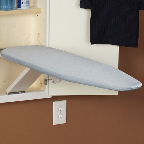 Household Essentials Stowaway Replacement Ironing Board Cover And Pad Silver Com - Stowaway In Wall Ironing Board White