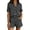shorts set 68#Grey, variant on Shorts Sets for Women 2 Piece Summer Short Sleeve Button Down Solid Color Shirt and Shorts Casual Business Beach Outfit Outfit Sets