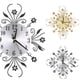 thumbnail image 4 of Flor de diamantes de imitación Reloj de pared Metal Floral Cristal Restaurante Bar Hogar Cafetería Decoración Reloj Sweethay JJ15761-01, 4 of 6