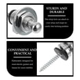 thumbnail image 4 of Weiweiguan 2Pcs Guitar Strap Buttons Portable Electric Bass Strap Lock Studs Guitar Strap Studs, 4 of 7