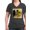 Charcoal, variant on CafePress - Cow Sunflower Women's V Neck T Shirt - Women's V-Neck Dark T-Shirt