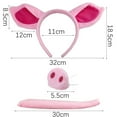 thumbnail image 3 of Cerdo diadema orejas y cola conjunto de accesorios de disfraces de color rosa, 3 of 8