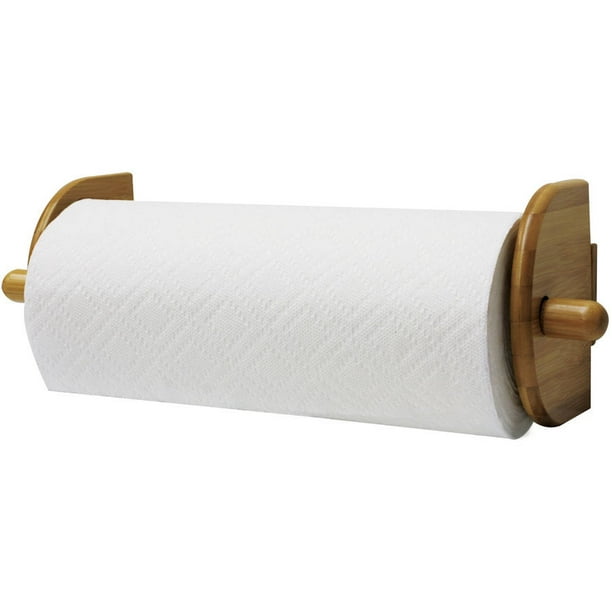 Home Basics Paper Towel Holder, Wall Mount, Bamboo