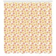 thumbnail image 2 of Ambesonne Orange and Yellow Shower Curtain, Soft Fall Leaves, 69"Wx84"L, Coral Yellow, 2 of 2