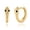 Hoop-Huggie Snake, variant on 14K Gold Plated Huggie Hoop Earrings, S925 Sterling Silver Post Dangle Hoop Earrings Hypoallergenic Small Earrings with Charms Cross Bee Snake Evil Eye Star Huggie Jewelry for Women