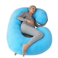 thumbnail image 4 of Almohada corporal premamá en forma de C | Almohada de apoyo para el embarazo, ideal para dormir y amamantar, 4 of 9