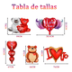 thumbnail image 2 of Globos De Amor De San Valentín Con Película De Aluminio Xtellar rojo, 2 of 3