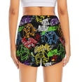 thumbnail image 4 of Goofa Game Joysticks Printed Women 2 in 1 Running Shorts,Quick Dry Athletic Workout Shorts,High Waisted Athletic Shorts with Liner Pockets-Large, 4 of 9
