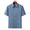 Blue Gray, variant on AZoiNM Men's Short Sleeve Dress Shirt, 60% Cotton 40% Linen Vertical Stripe Loose Fit Button Down Business Casual Summer Breathable Tops