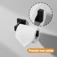 thumbnail image 2 of Hitslam Portarrollos De Papel Higiénico Negro Mate Montaje En Pared Premium Acero Inoxidable 304 Portarrollos De Papel Higiénico Cuadrado Para Baño Inoxidable, 2 of 6