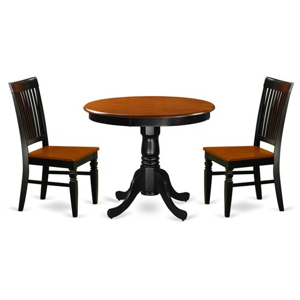 Kitchen Table Set with a Dining Table & 2 Kitchen Chairs, 3 piece