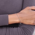 thumbnail image 4 of 14k White Gold Bracelet Bangle Women's 1.5 mm 8 in Textured Slip-on, 4 of 4