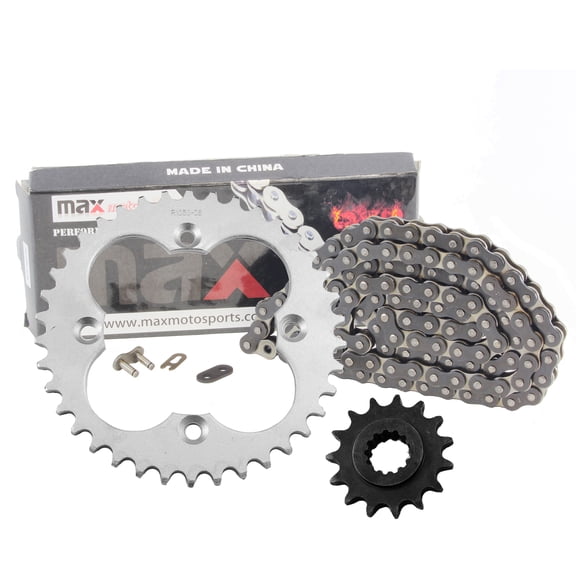 Max Motosports Black Drive Chain & Sprockets Kit For Honda TRX400EX Sportrax 400 2X4 1999-2004