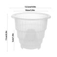 thumbnail image 2 of Round Transparent Plastic Orchid Pot With Holes Transparent Flower Pot Succulents, 2 of 2