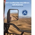thumbnail image 4 of VEVOR Jeep Tube Doors, 4-Door, Compatible with 2018-2026 Wrangler JL JLU & 2020-2026 Gladiator JT, Steel Off Road Front & Rear Tubular Half Doors with DOT Certified Side View Mirrors and Rubber Pads, 4 of 9