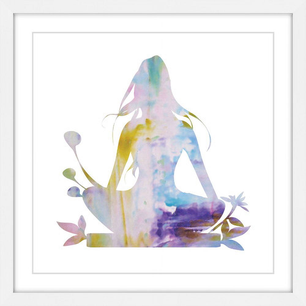 "Floral Meditation" Framed Painting Print