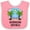 Pink and White, variant on Inktastic Summer Vacatoion in the Dominican Republic Boys or Girls Baby Bib