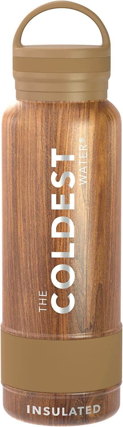 Coldest Sports Water Bottle - Leak Proof, Double Walled, Stainless Steel  Cold & Hot Bottle, Thermo Mug ( Jupiter Orange, 21 Oz)