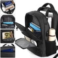 thumbnail image 4 of Mochila Paude para hombre y mujer con portátil de 15,6 pulgadas, color negro, 4 of 7
