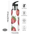 thumbnail image 5 of ALAZA Strawberry Water Bottle Insulated Flask Stainless Steel Straw Lid 20 oz, 5 of 6