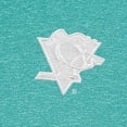 thumbnail image 2 of Men's Antigua  Heather Aqua Pittsburgh Penguins White Logo Hunk Quarter-Zip Pullover, 2 of 2