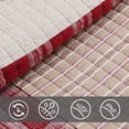 thumbnail image 3 of Cotton True Patchwork Reversible Red Tartan Plaid Timeless Quilt Bedding Set, Coverlet Bedspread for Bedroom, Guest Room, RV, Hotel (Classic Plaid, King - 3 Piece), 3 of 5