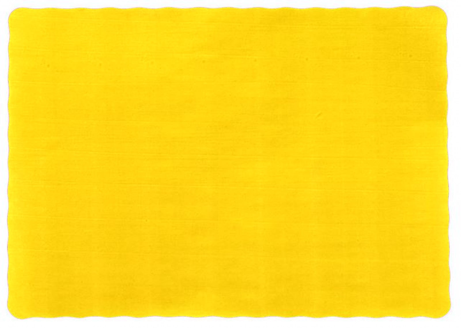 25 Scalloped Edge Paper Placemats 10" X 14" Dinner Size 26 Colors Harvest Yellow