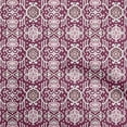 thumbnail image 1 of oneOone Viscose Jersey Dark Magenta Fabric Floral Sewing Material Print Fabric By The Yard 60 Inch Wide, 1 of 4