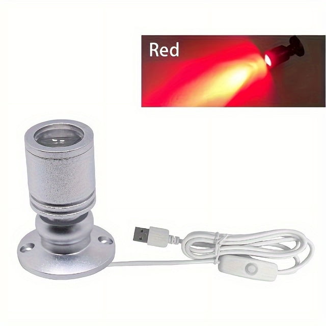 CHUANK 5V Mini Spotlight Bright USB LED Spotlight Indoor Accent Lighting Spotlight For Display Cabinet Jewelry Cabinet Porch Handmade Model Hand Lamp Colored Lights