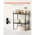 thumbnail image 4 of VEVOR 2 Tier Cabinet Organizer Shelf Counter Shelves Steel Kitchen Storage Spice Rack, 4 of 9