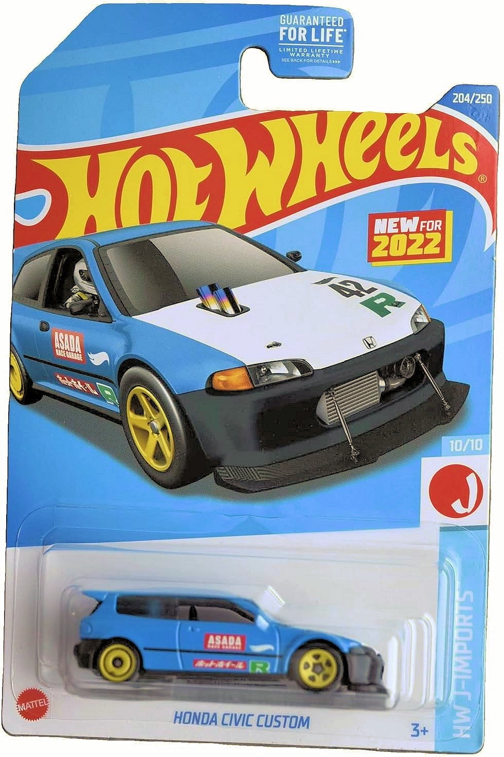 Hot Wheels 2022 Import Tuner Set of 5 Diecast Vehicles from L2593-977M Release with Toyota Supra, Honda and More