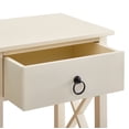 thumbnail image 5 of Naomi Home Eily Night Stand Bedside Table with Drawer Wooden Side Tables Bedroom Night Stands for Bedrooms Small Nightstand End Table Cream, 5 of 6