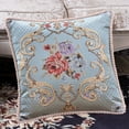 thumbnail image 4 of Steadline 19 Inch European Jacquard Throw Pillow - Luxury Sofa Back Cushion with Embossed Floral Pattern - Car Seat Bedroom Decorative Pillow Cover - Home Decor Accent Piece, 4 of 7