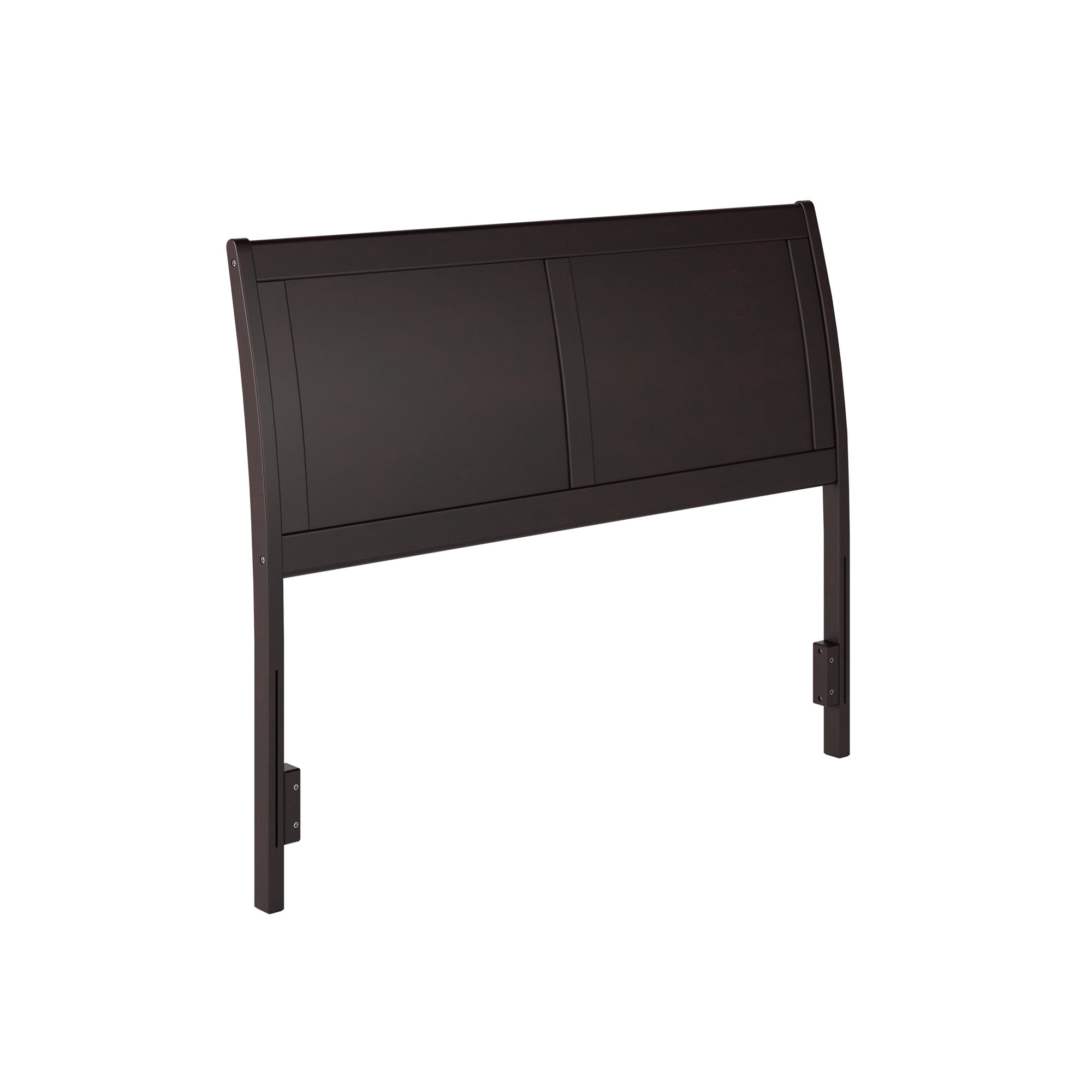 AFI Portland Full Sleigh Solid Wood Panel Headboard with Attachable Charger, Espresso