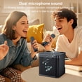 thumbnail image 3 of Máquina Karaoke Altavoz BT Portátil Con 2 Micrófonos Inalámbricos (), 3 of 9