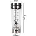 thumbnail image 4 of Exercise Mixing Cup Gym Shaker Bottle 500ml Electric Protein Shaker Bottle with Automatic Mixing Portable High Speed Mixer Blender for Gym Workout Durable Shatterproof Clear 500ML, 4 of 5