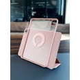 thumbnail image 3 of Tablet Stand Protection Clip with Case for iPad Pro 12.9 M2 Cover for 2022 9th Air 5 Tri-fold Magnet Back with Sticker for 11" Pink S Pro 11 2021 2020, 3 of 6