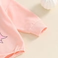 thumbnail image 6 of KAUOD Baby Halloween Outfit New Born Toddler Girl Pumpkin Bubble Romper Sweatshirt Infant Bodysuit Fall Winter Clothes One Piece, 6 of 8