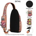 thumbnail image 4 of Ethnic Mandala Sling Backpack with Mystic Zen Pattern, Lightweight Durable Crossbody Daypack, Adjustable Strap, Multiple Compartments for Outdoor Use and Travel, 4 of 6