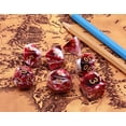 thumbnail image 5 of Glaciersei Dice Set Red Mix White Dice for Dungeon and Dragons D&D Polyhedral Dice, 5 of 5