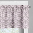 thumbnail image 3 of Ambesonne Victorian Window Valance, Nostalgic Leafy Motif Art, 54" X 18", Grey Pink and Pale Mauve, 3 of 5