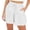 White, variant on Dxzfnsa Womens Lightweight Shorts Casual Baggy Trendy Hot Pants Elastic Waist Drawstring Comfy Shorts S-3XL