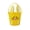 Yellow, variant on Pink Pink Non Woven Easter Bunny Candy Bucket Tote Bag For Egg Hunt Storage Basket Spring Party Gift