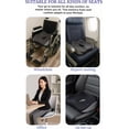 thumbnail image 5 of Orthopedic Memory Foam Seat Cushion with Lumbar Support – Sciatica, Tailbone, Coccyx, Hip & Back Pain Relief – 5-Zone Ergonomic Design for Office Chair, Car, Wheelchair & Home Use (Grey), 5 of 9